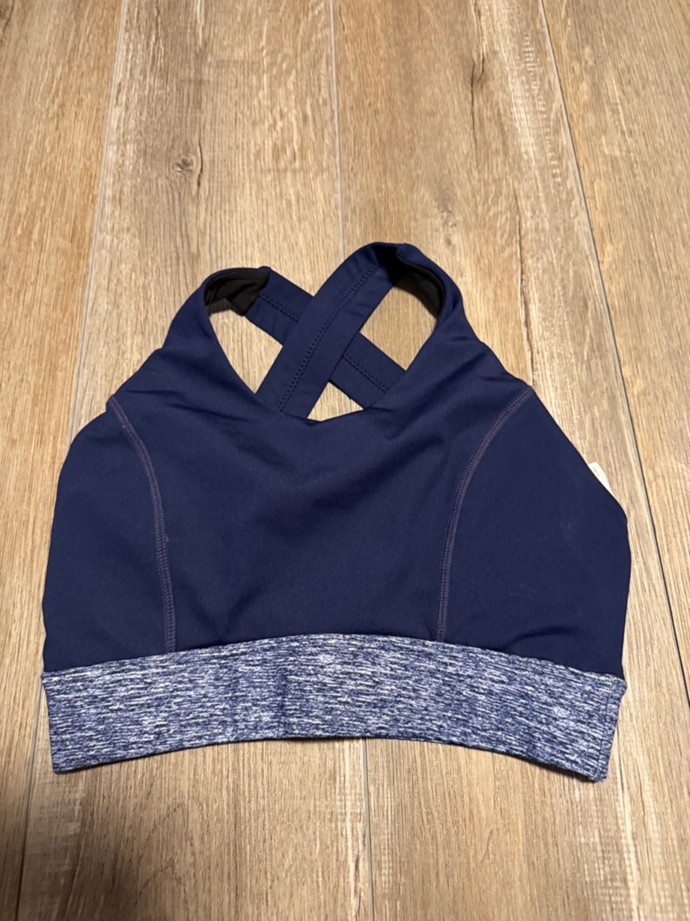 TYR Navy Blue Athletic Top with padding